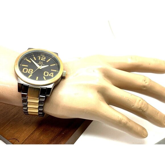 Joshua & Sons Men's Watch JS82TTG Quartz Gray Gold Stainless Steel 48mm - Picture 5 of 15